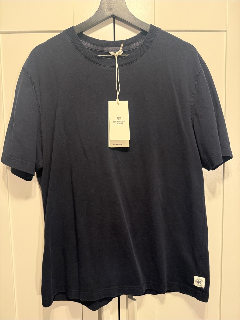 Reigning Champ Navy Short Sleeve Crewneck Tee